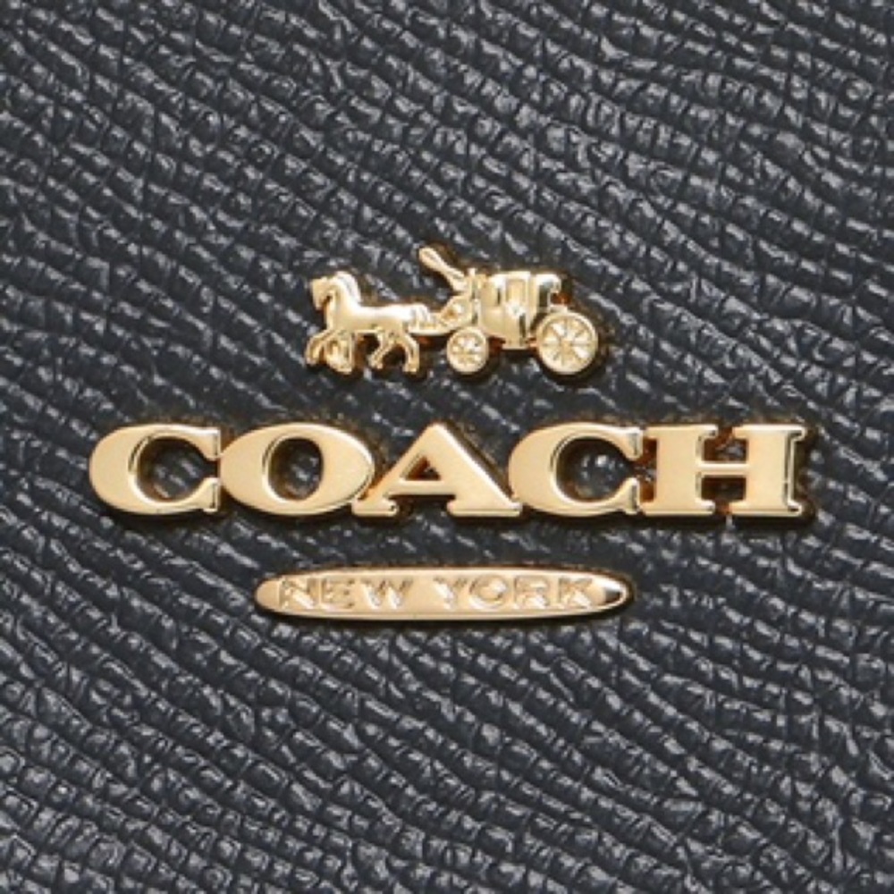 ❌SOLD❌ NWT COACH Mini Brooke Carryall  Black/Gold - Picture 6 of 6